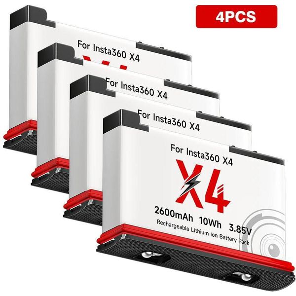 Batteria, Alta Capacità, Ricaricabile Agli Ioni Di Litio, 4 Batterie-image