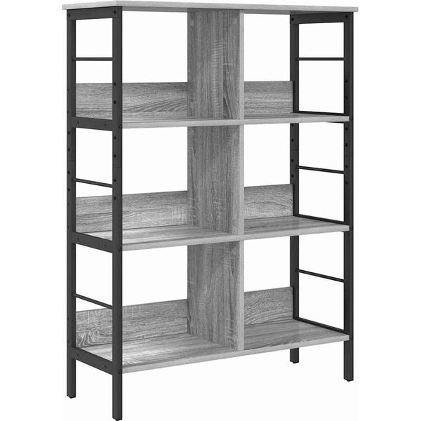 Vidaxl Libreria Grigio Sonoma 82 X 32 X 112 Cm Materiale A Base Di Legno-image