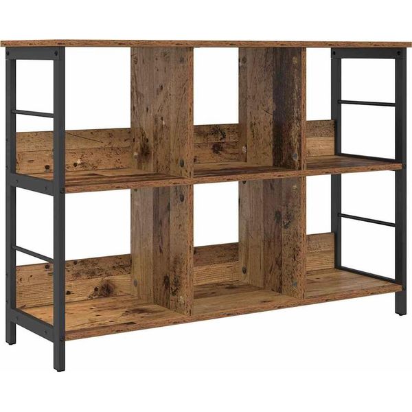 Vidaxl Libreria In Legno Vecchio 102 X 32 X 72,5 Cm Materiale A Base Di Legno-image