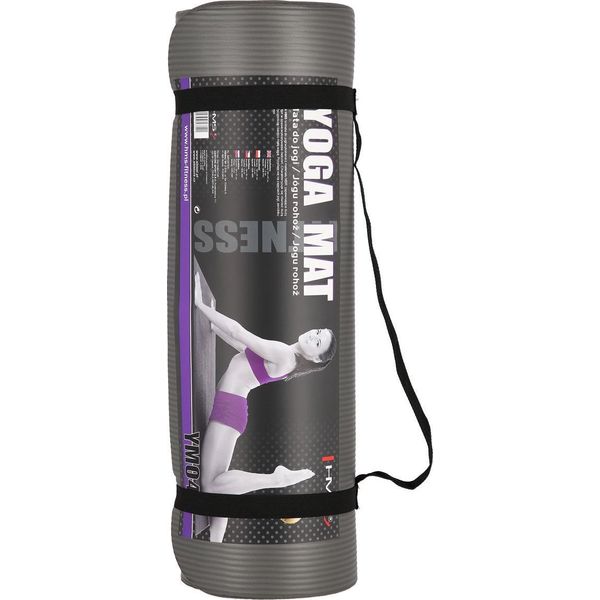 Tappetino Per Yoga, Antiscivolo, Grigio, Spessore 6 Mm-image