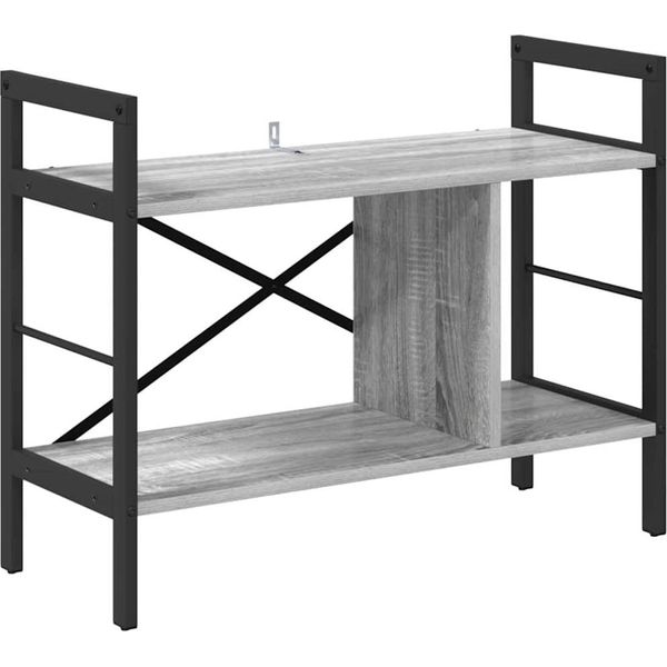 Vidaxl Libreria Grigio Sonoma 75 X 30 X 58,5 Cm Materiale A Base Di Legno-image