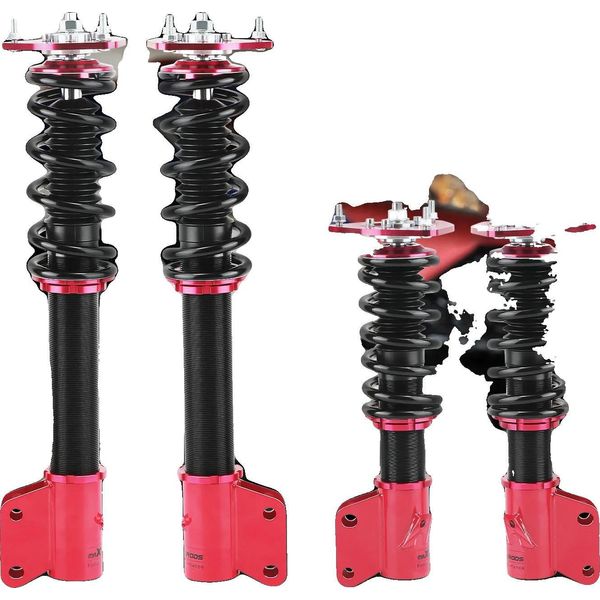 Kit Di Sospensioni Coilover, Altezza Regolabile Da 1" A 3"", Lunghezza Delle Sospensioni Coilover Anteriori 410Mm-500Mm, Lunghezza Delle Sospensioni Coilover Posteriori 600Mm-670Mm, Rigidità Della Molla Anteriore 9Kg/Mm, Rigidità Della Molla Posteriore 7Kg/Mm"-image