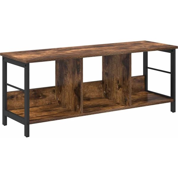 Vidaxl Libreria In Rovere Fumé 102 X 32 X 40,5 Cm Materiale A Base Di Legno-image