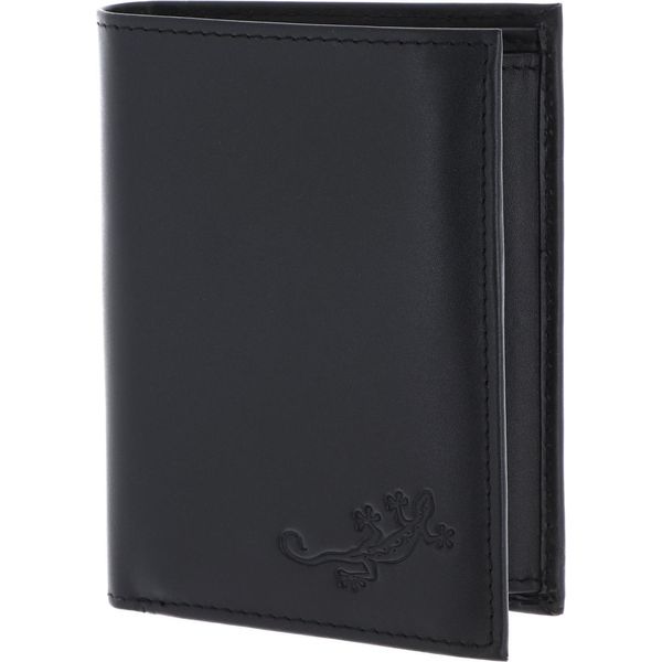 Oxmox Pelle Portafoglio Leather Rfid Protect KombiböRse Lizard 2.0 Embossed Black Nero-image