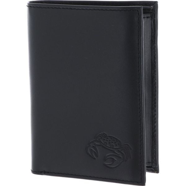 Oxmox Pelle Portafoglio Leather Rfid Protect KombiböRse Crab 2.0 Embossed Black Nero-image