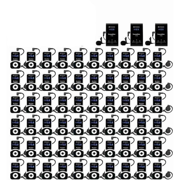 Retekess T130-T131 Wireless Tourguide System, Sistema Di Spiegazione Wireless, 99 Canali, 60 Metri, Per Visite Scolastiche, Corsi Di Formazione Aziendale, Agenzie Di Viaggio-image