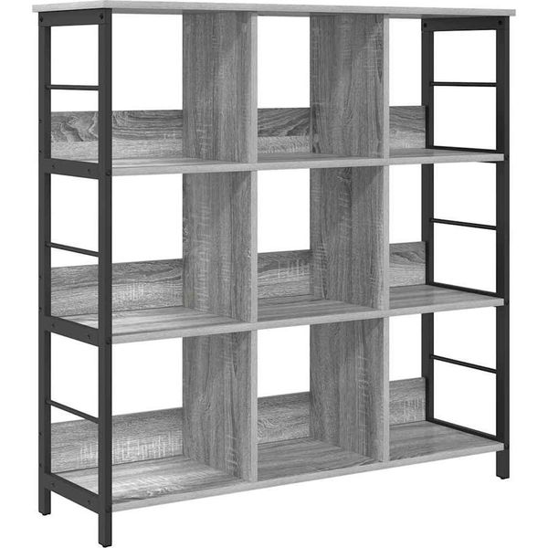 Vidaxl Libreria Grigio Sonoma 102 X 32 X 104,5 Cm Materiale A Base Di Legno-image