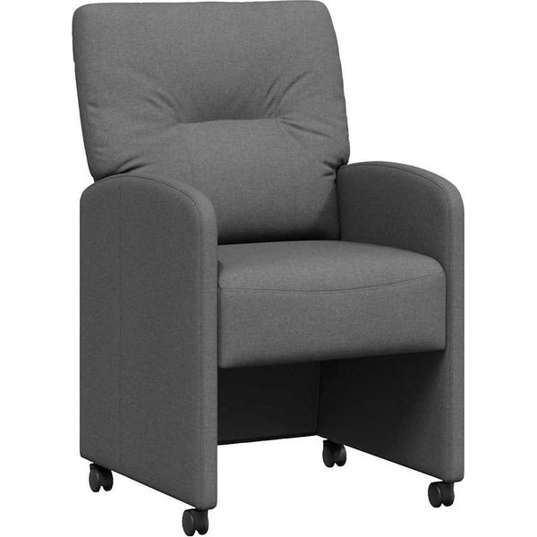 Vidaxl Sedie Da Pranzo 2 Pezzi Grigio Scuro 57 X 67 X 95 Cm Tessuto-image