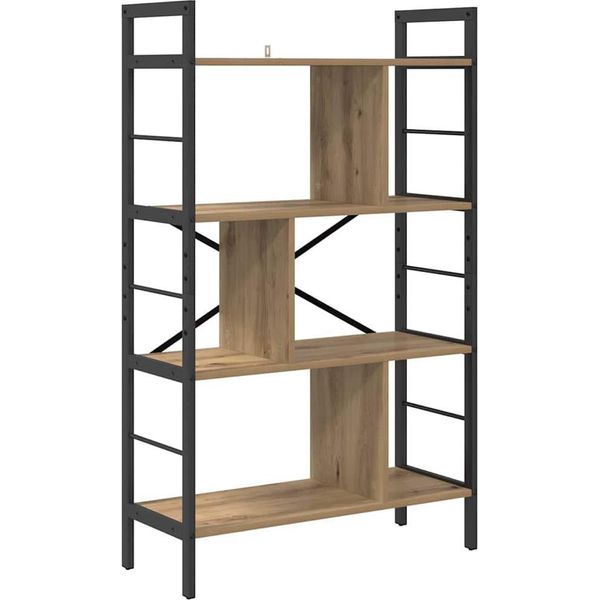 Vidaxl Libreria Artisan In Rovere 75 X 30 X 123,5 Cm Materiale A Base Di Legno-image
