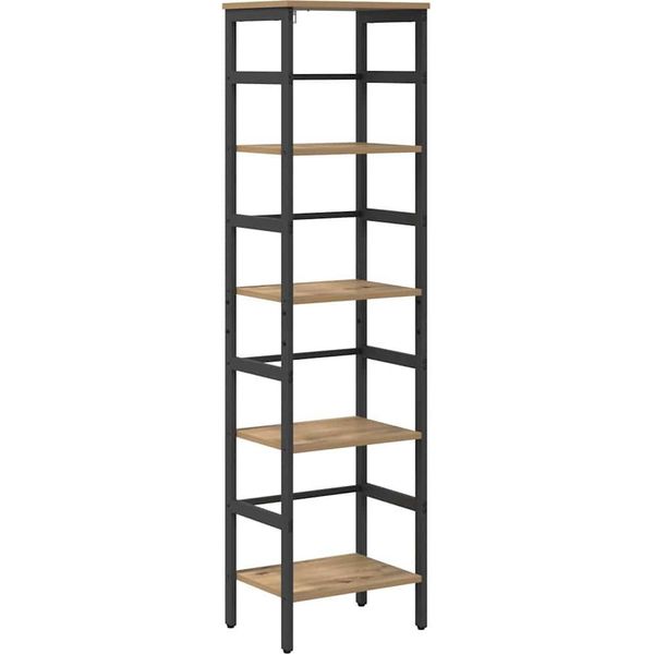 Vidaxl Libreria Artisan In Rovere 40 X 29,5 X 149 Cm Materiale A Base Di Legno-image