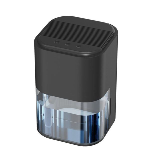 Zelurxx Deumidificatore Silenzioso Da 2L Con Luce Rgb, Spegnimento Automatico, Risparmio Energetico, Ideale Per Camera Da Letto E Soggiorno, Nero-image