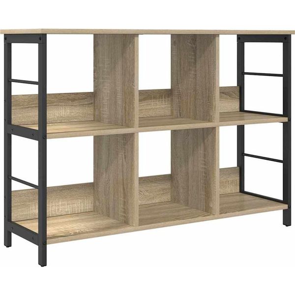 Vidaxl Libreria Rovere Sonoma 102 X 32 X 72,5 Cm Materiale A Base Di Legno-image