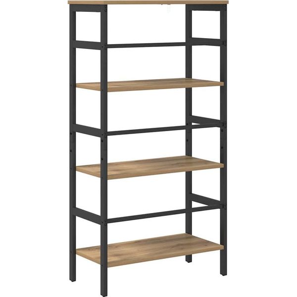 Vidaxl Libreria Artisan In Rovere 60 X 29,5 X 115 Cm Materiale A Base Di Legno-image
