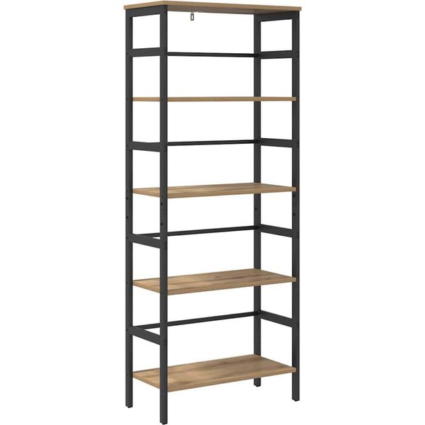 Vidaxl Libreria Artisan In Rovere 60 X 29,5 X 149 Cm Materiale A Base Di Legno-image
