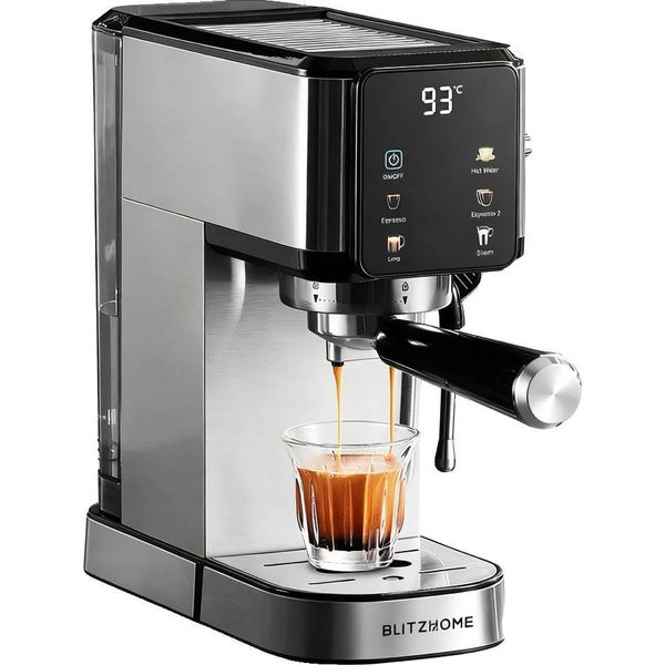 Macchina Per Caffè Espresso, Comando Touchscreen, Pressione 20 Bar, Ue-image