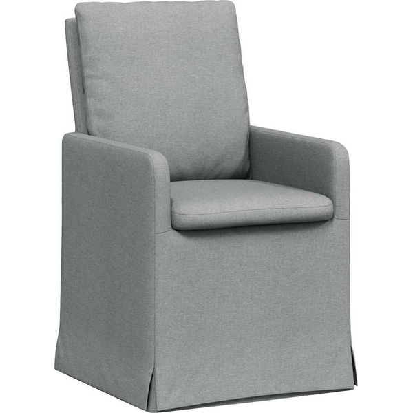 Vidaxl Sedie Da Pranzo 2 Pezzi Grigio Chiaro 57 X 67 X 98 Cm Tessuto-image
