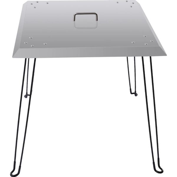 Deflettore Di Calore Per Caminetto, Acciaio Inox, Design Pieghevole, Argento-image