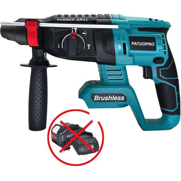 Martello Rotante, Motore Senza Spazzole, Compatibile Con Batteria Da 18 V, Senza Batteria, Ue-image
