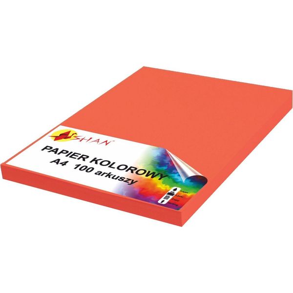 Carta Colorata A4 120G Rosso Lampone 100 Fogli-image