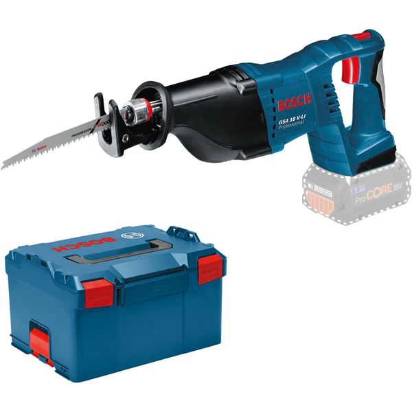 Bosch Gsa 18 V-LI Professional - Sega A Tazza Motorizzata - A Batteria - 2 Velocità - Senza Batteria - 18 V-image