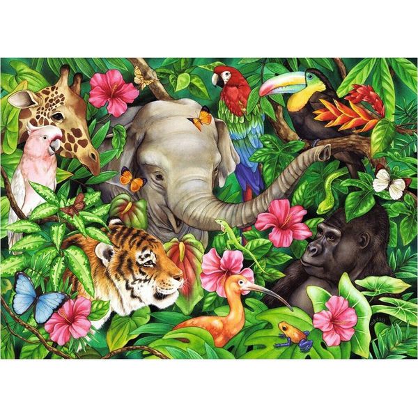 Puzzle Ravensburger - Amici Tropicali, 60 Pezzi-image