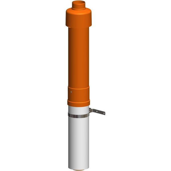 Atec DachhochfüHrung Polytop Ziegelrot 650Mm DN80/125-image