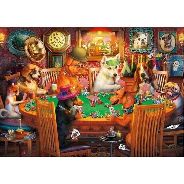 Puzzle D'arte I Cani Da Gioco - 500 Pezzi-image