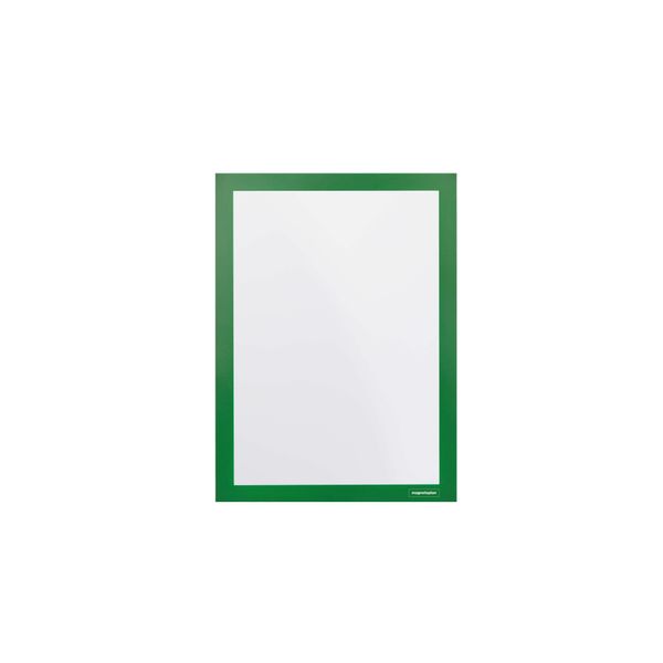 Magnetoplan 1131905 2 Magnetoplan Cornice Magnetica Autoadesiva Magnetofix Verde A4-image