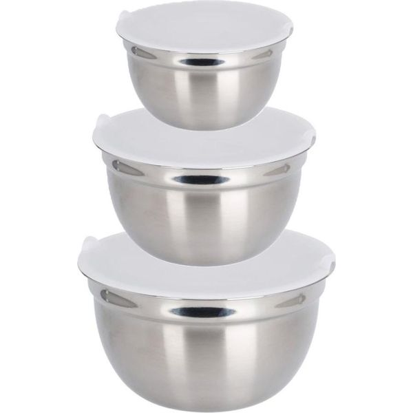 Set Di 3 Ciotole In Acciaio Inox-image