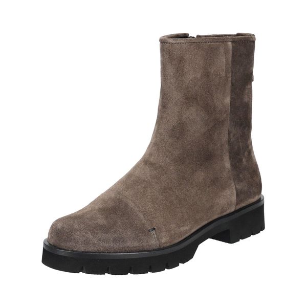 Stiefelette HÖGl "HöGl Stiefelette Veloursleder", Damen, Gr. 38,5, Dunkelgrau, Veloursleder, Schuhe Stiefelette-image