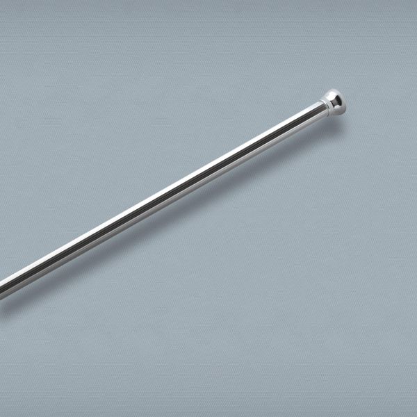 Asta Telescopica Per Doccia Spirella Asta Per Tenda Da Doccia, Asta Telescopica "Magic"" Campo Di Regolazione 75 - 125 Cm, Ø21Mm, Acciaio Inox - Da Incollare O Forare"-image