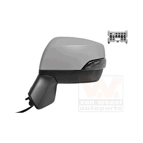 Van Wezel 5141817 Specchietto Retrovisore Esterno Sinistro Per Subaru Outback (Bs) Convesso Riscaldato Primerizzato-image