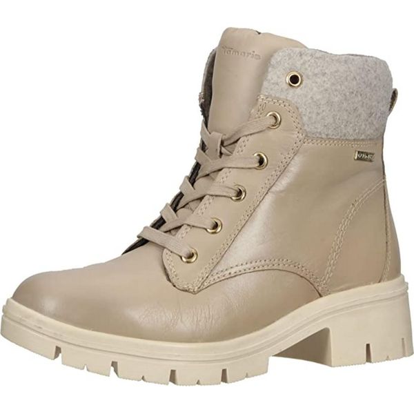 Tamaris Comfort, Stivaletto Stringato Da Donna In Beige, Misura 41-image