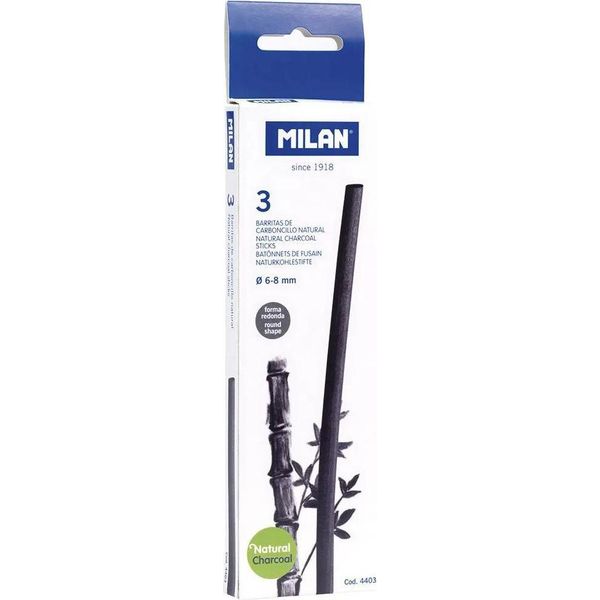 Carbone Naturale Milano 6-8 Mm - Confezione Da 3 Pezzi! Ideale Per Barbecue E Caminetti. Qualità Eccellente A Un Prezzo Interessante!-image