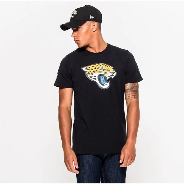 Maglietta New Era Herren Nfl Jacksonville Jaguars Logo Schwarz Xl-image