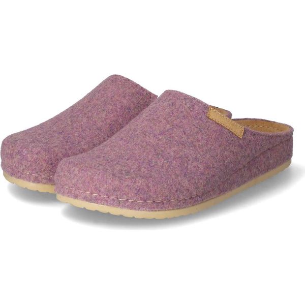 Kaerlek Pantofole Da Donna/ Pantofole Nana In Feltro Viola Misura: 36-image