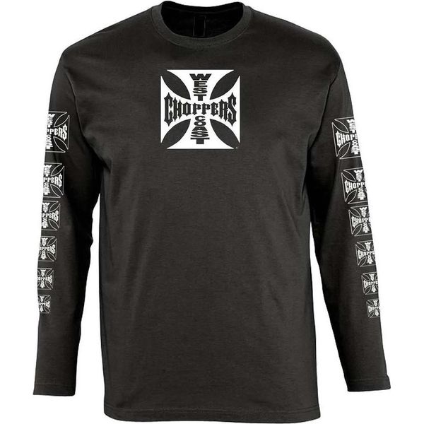 West Coast Choppers Og Lbc Maglietta A Maniche Lunghe Nero M Uomo Nero M-image