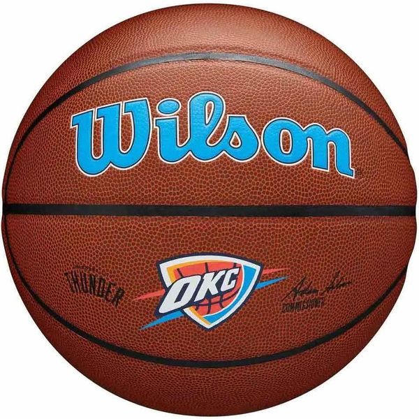 Wilson Nba Team Alliance Oklahoma City Thunder Basketballball Braun 7 Braun 7-image
