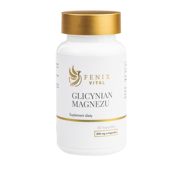 Fenix Vital - Magnesio (Glicinato) 500 Mg - 60 Capsule - Rilassamento, Sonno, Nervi-image