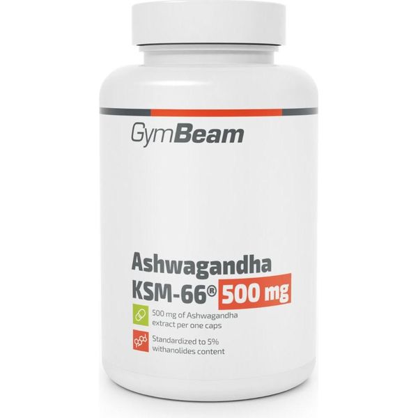 Gymbeam - Ashwagandha KSM-66® 500Mg 90 Capsule-image