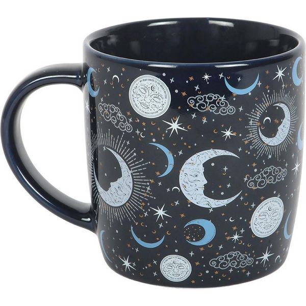 Something Different - Tazza Da Caffè, Moon SD10567 (Taglia Unica) (Blu/Bianco/Nero)-image