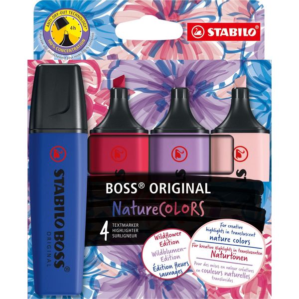 Stabilo Evidenziatore Boss Original Naturecolors Confezione Da 4 Pz-image