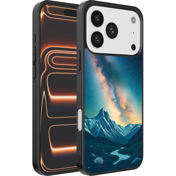 Adatto Per Iphone 17 Pro Max Custodia Con Impronta Del Cielo Stellato - Custodia Backcover In Tpu Con Design Spaziale E A Forma Di Via Lattea - Smartphonica-image