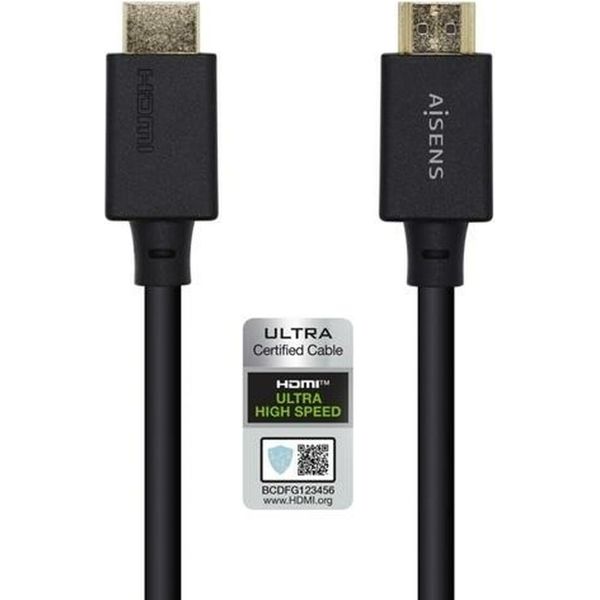 Cavo Hdmi 2.1 8K Aisens A150-0422/ Hdmi Maschio - Hdmi Maschio/ 1,5 M/ / Nero-image