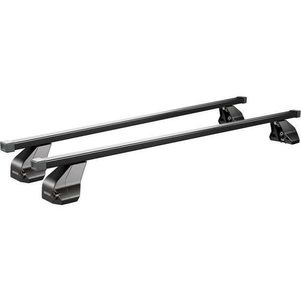 Menabo Omega | Portapacchi - Fiat Panda Iii (Punct Fix) 5 Porte Dal 2015 - Nero - Acciaio - Lunghezza 112 Cm - Portapacchi Fiat - Omologato Tuv E Iso-image