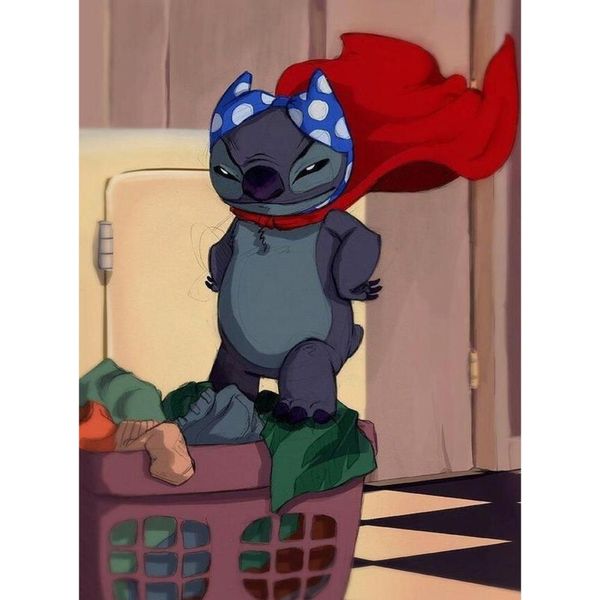 Pittura Per Numero Stitch Supereroe Disney Dipinti 40X50 Cm-image