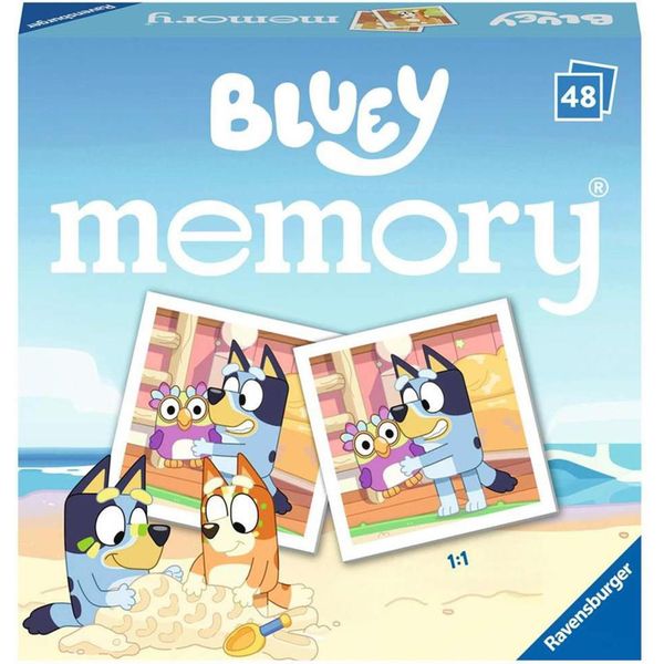 Ravensburger 20934 - Mini Memory® Bluey, Gioco Classico Per Tutti I Fan Della Serie Tv, Gioco Di Memoria Per 2 - 6 Giocatori Dai 3 Anni In Su-image