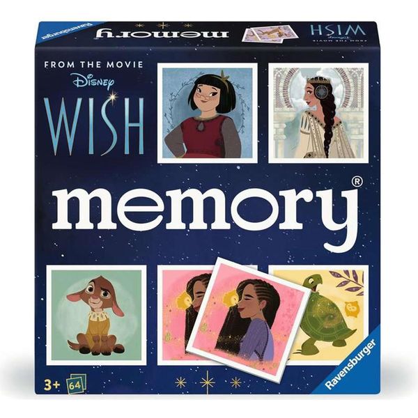 Ravensburger 22595 Memory® Disney Wish - Il Classico Gioco Di Memoria Per Tutta La Famiglia Dai 3 Anni In Su, Dove Nessun Desiderio Rimane Insoddisfatto-image