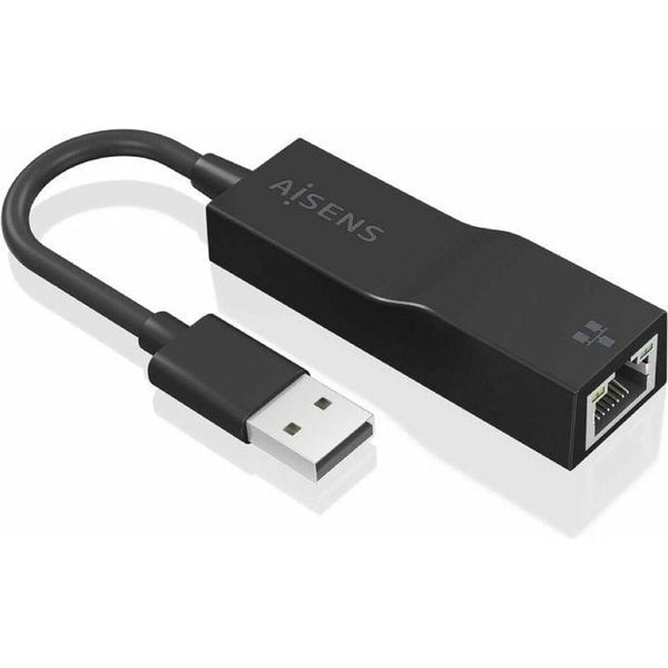 Adattatore Usb 3.0 Aisens A106-0766/ Maschio Usb - Femmina RJ45/ 15 Cm/ Nero-image