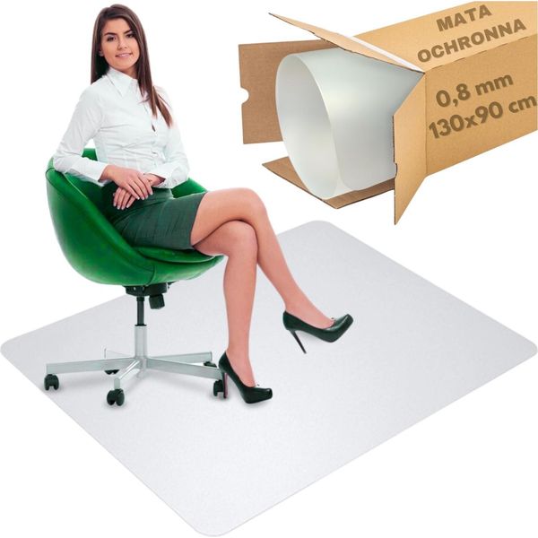 Tappetino Protettivo Resistente Per Sotto Sedia, Poltrona, Tavolo, Tappetino Per Pavimento 130X90-image